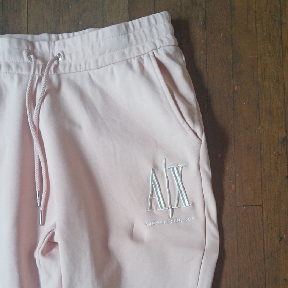 Armani Exchange Pink Track Pants with Elastic Waistband - Picture 4 of 9